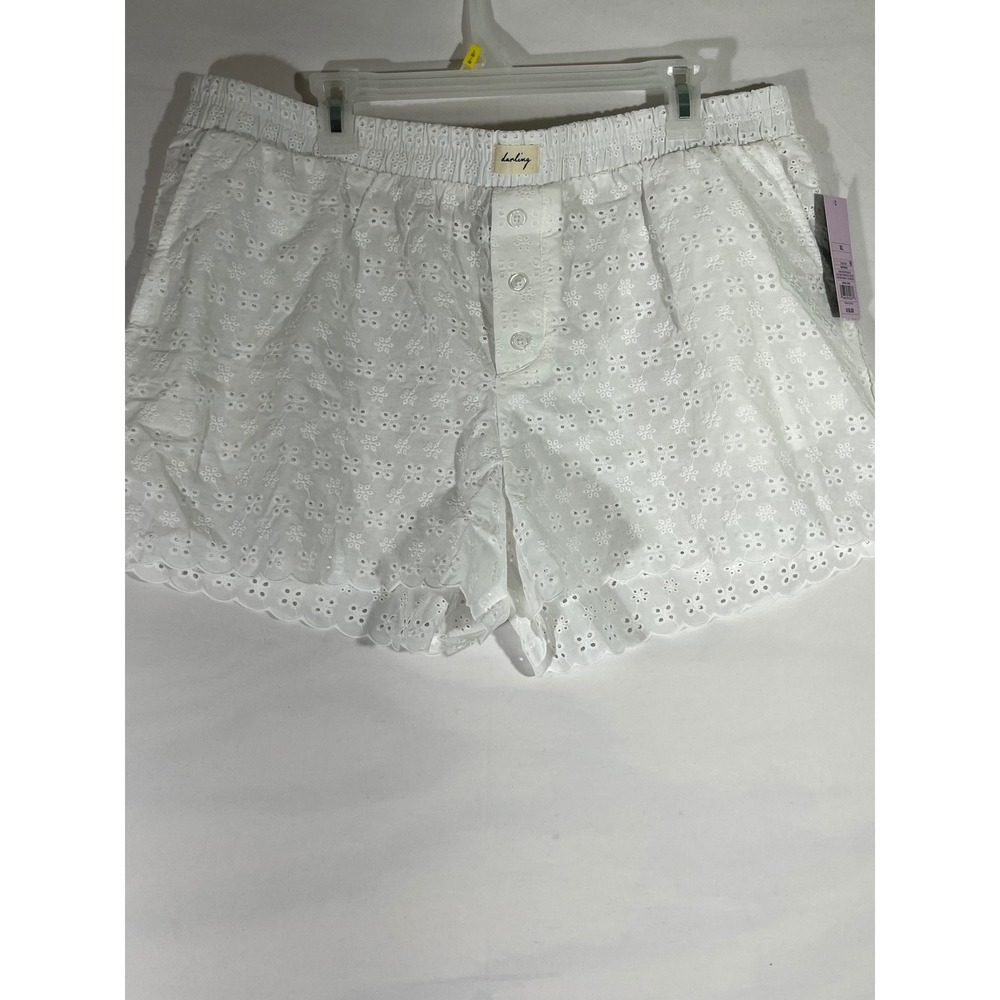 Wild fable White Eyelet Cotton Shorts